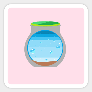 jar of sea Sticker